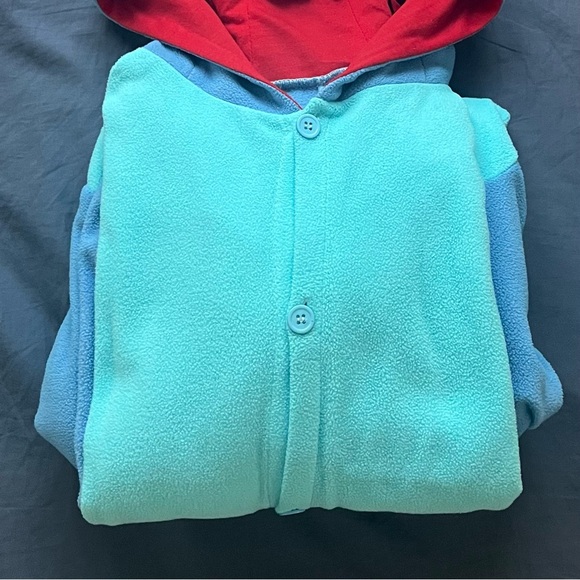 Disney Stitch Fleece Onesie with Hoodie Size Women S/M or Men's S - Picture 3 of 9